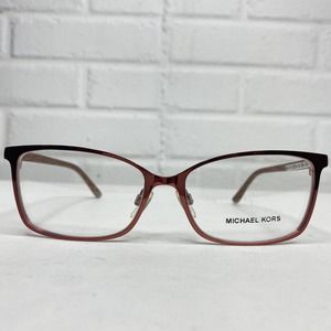 Michael Kors MK-HT-0074-14 Eyeglasses 55-15-140‎ Maroon Metal and Wood H2506